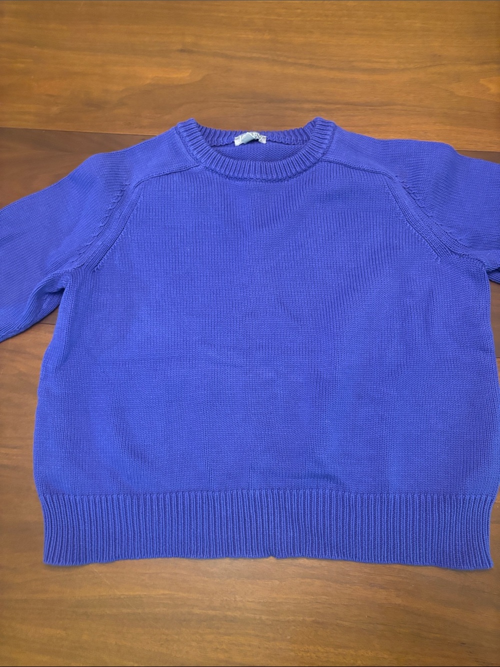 J. Crew Women's Crewneck Sweater in Cobalt Blue